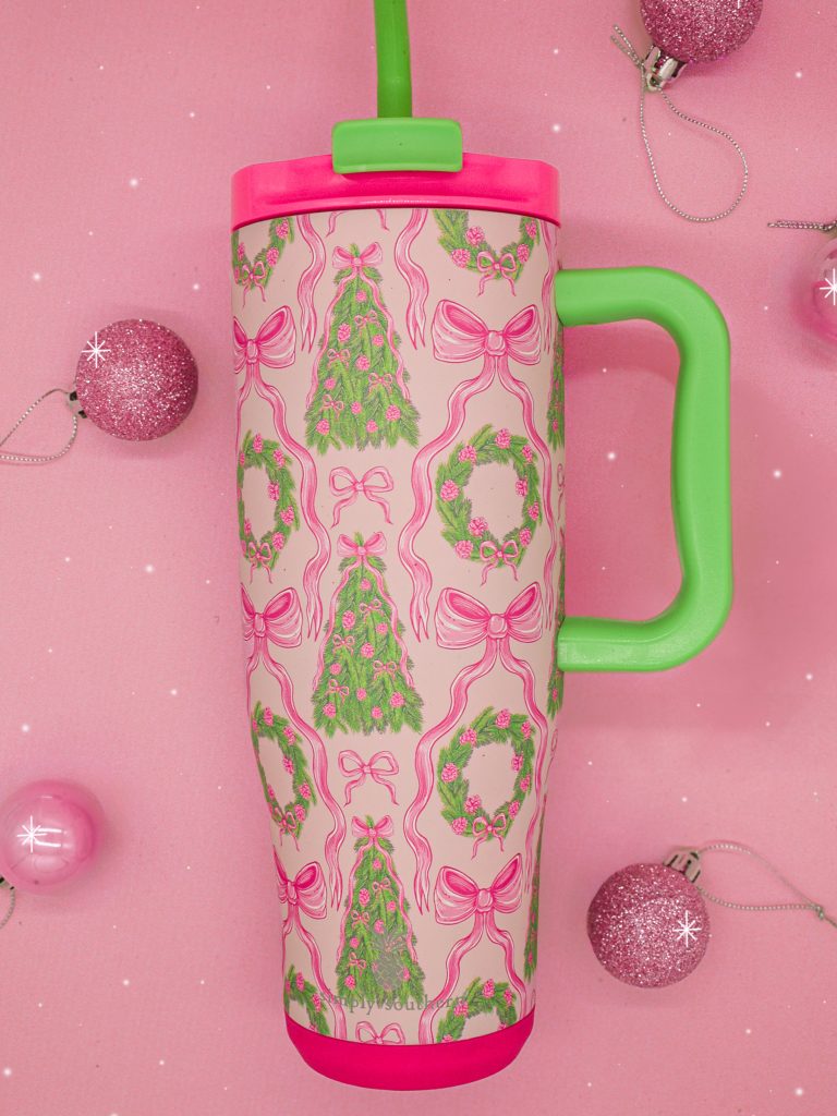 Simply Southern Holiday Patterns Tumbler 40 oz Cup - Adult & Kids T-Shirts, Sweatshirts & Hoodies apparel design preview 1