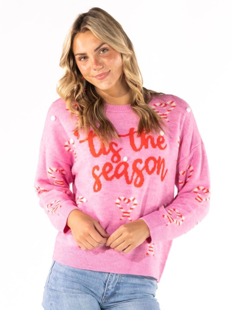Simply Southern 0226 Candy Holiday Soft Fuzzy - Adult & Kids T-Shirts, Sweatshirts & Hoodies apparel design preview 1