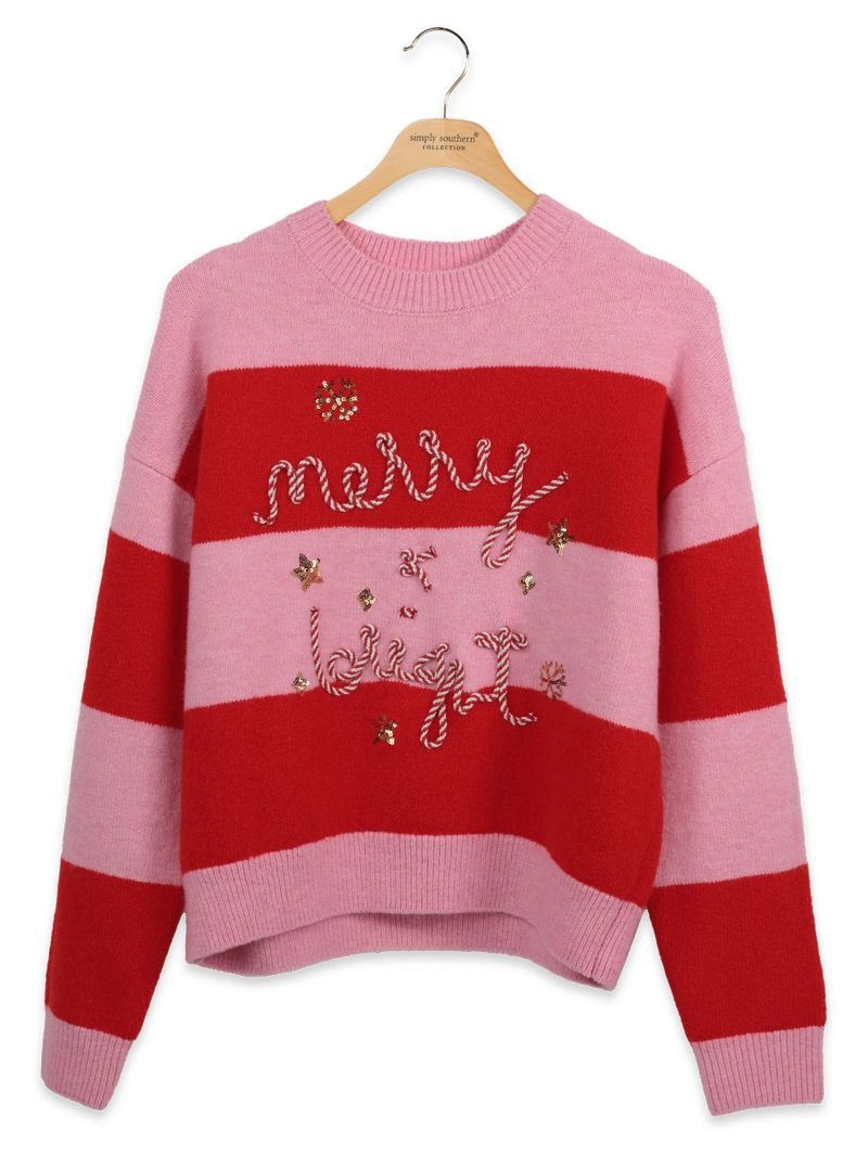 Simply Southern 0226 Stripe Holiday Soft - Adult & Kids T-Shirts, Sweatshirts & Hoodies apparel design preview 2