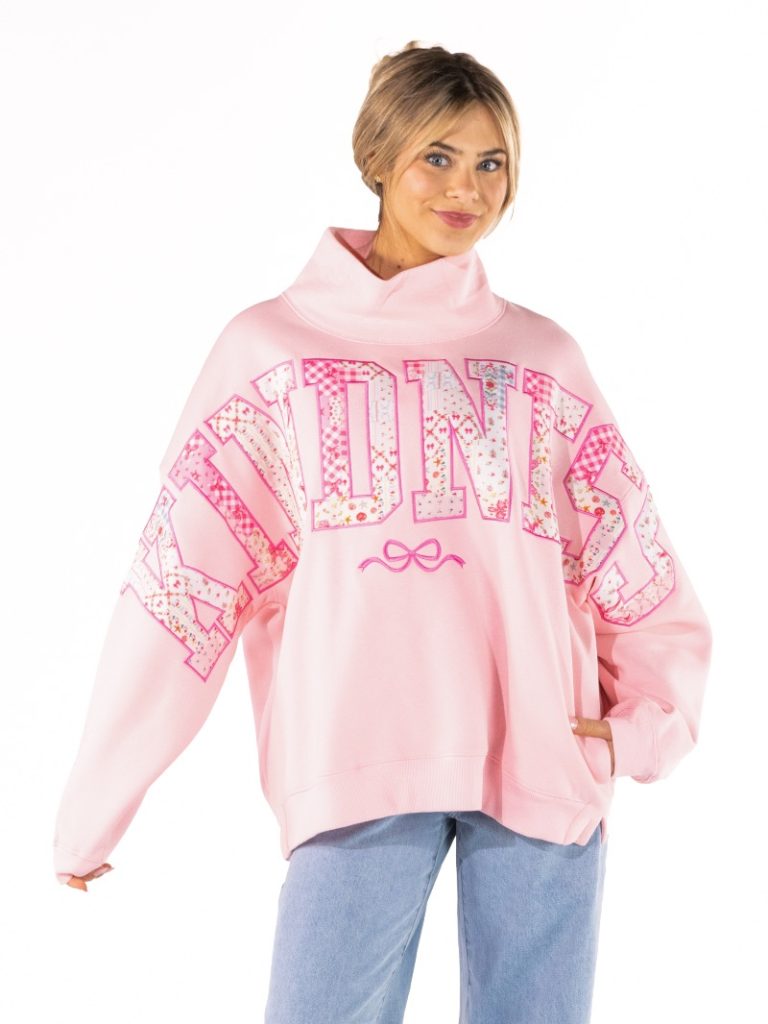 Simply Southern Kindness Mock Neck Crew Oversized - Adult & Kids T-Shirts, Sweatshirts & Hoodies apparel design preview 1