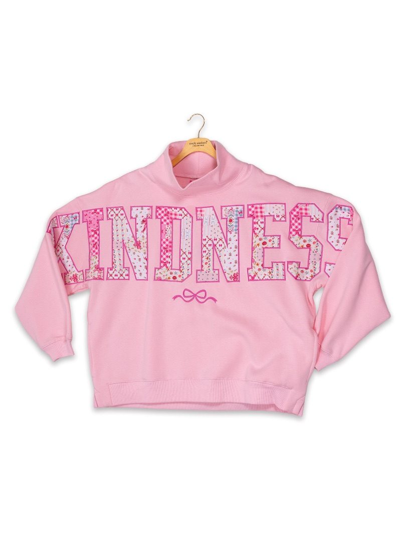 Simply Southern Kindness Mock Neck Crew Oversized - Adult & Kids T-Shirts, Sweatshirts & Hoodies apparel design preview 2
