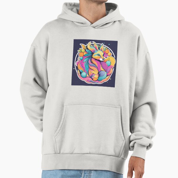 Fox: Spiritual neon colors - Adult & Kids T-Shirts, Sweatshirts & Hoodies apparel design preview 1