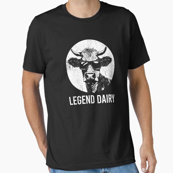 Legend Dairy Funny Cow Farmer Pun - Adult & Kids T-Shirts, Sweatshirts & Hoodies apparel design preview 1