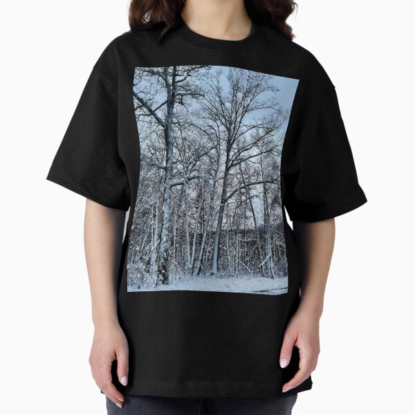 Snow Covered Trees Quiet Winter Forest Landscape - Adult & Kids T-Shirts, Sweatshirts & Hoodies apparel design preview 1