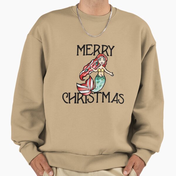 Merry Christmas Mermaid - Adult & Kids T-Shirts, Sweatshirts & Hoodies apparel design preview 1