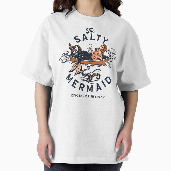 "The Salty Mermaid Dive Bar Fish Shack" Cool Retro - Adult & Kids T-Shirts, Sweatshirts & Hoodies apparel design preview 1