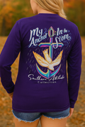 Southern Attitude Preppy Anchor In The Storm Purple - Adult & Kids T-Shirts, Sweatshirts & Hoodies apparel design preview 1
