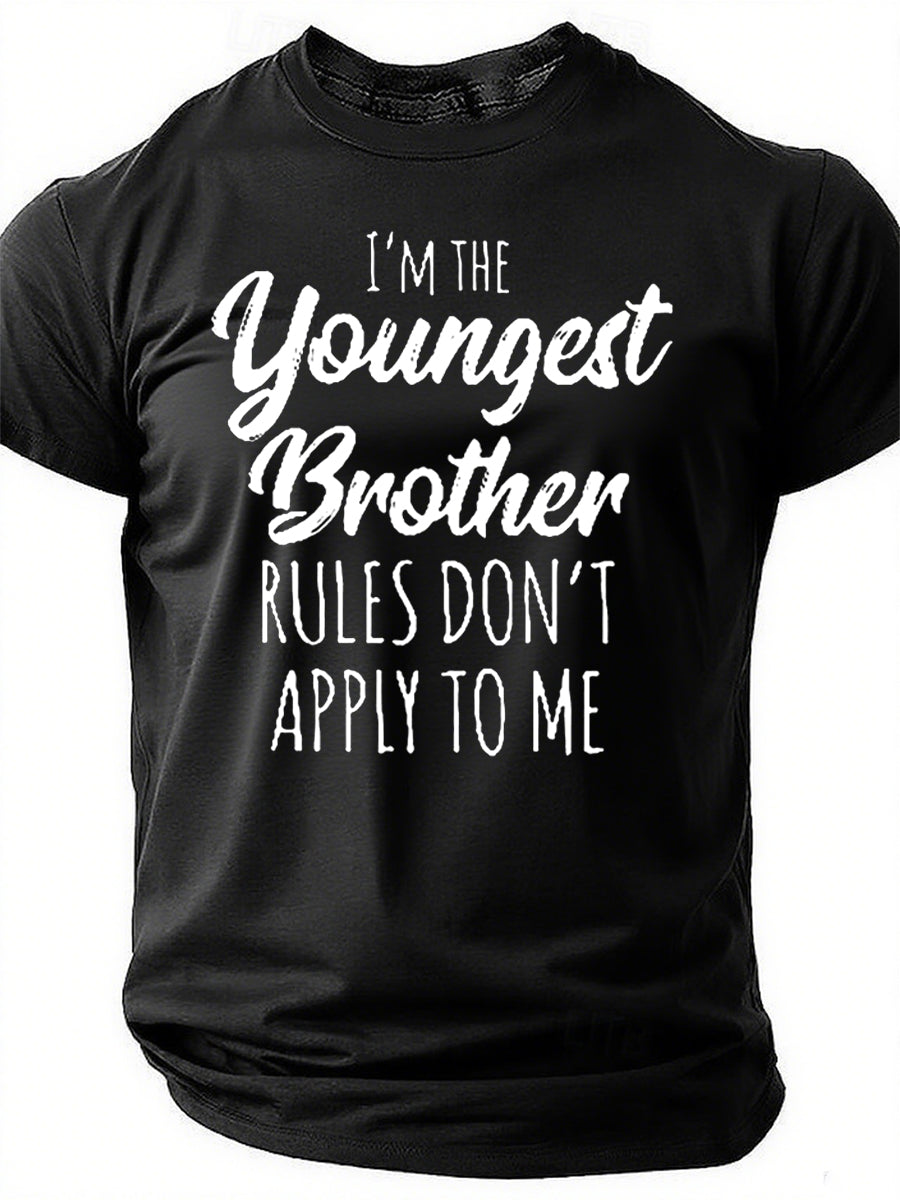 I'm The Youngest Brother Print Men Slogan - Adult & Kids T-Shirts, Sweatshirts & Hoodies apparel design preview 1