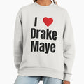 I Love Drake Maye Fan Support Heart Design - Adult & Kids T-Shirts, Sweatshirts & Hoodies apparel design preview 1