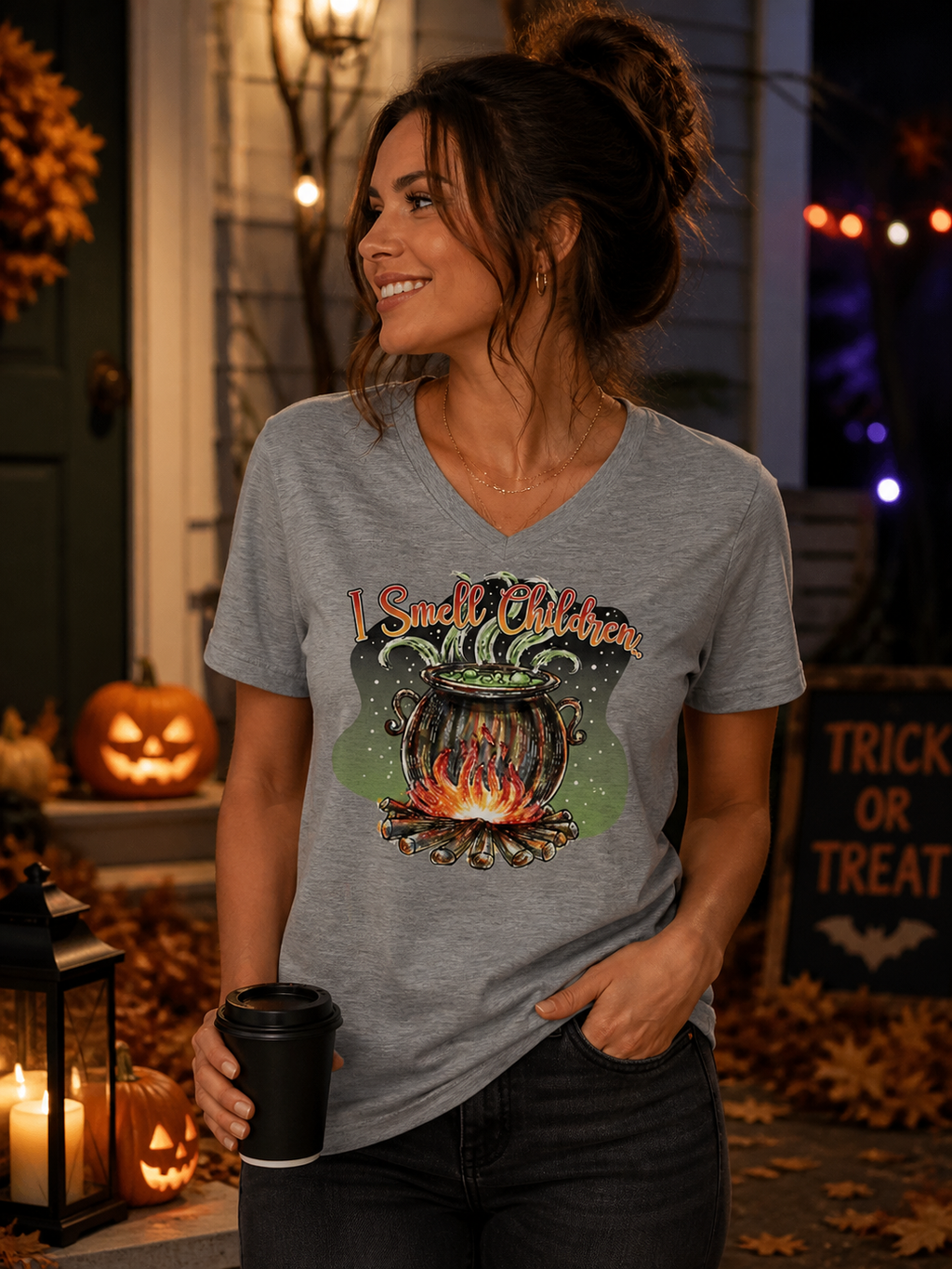 SALE Sassy Frass I Smell Children Hocus Pocus Fall - Adult & Kids T-Shirts, Sweatshirts & Hoodies apparel design preview 1