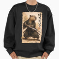 Retro Vintage Japanese ink art, samurai Capybara - Adult & Kids T-Shirts, Sweatshirts & Hoodies apparel design preview 1