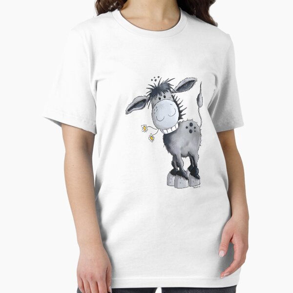 Happy Donkey With Flowers - Adult & Kids T-Shirts, Sweatshirts & Hoodies apparel design preview 1