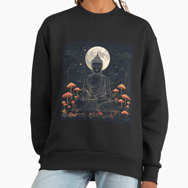 Mushroom Meditation - Adult & Kids T-Shirts, Sweatshirts & Hoodies apparel design preview 1