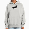 Black Labrador Retriever Silhouette(s) - Adult & Kids T-Shirts, Sweatshirts & Hoodies apparel design preview 1
