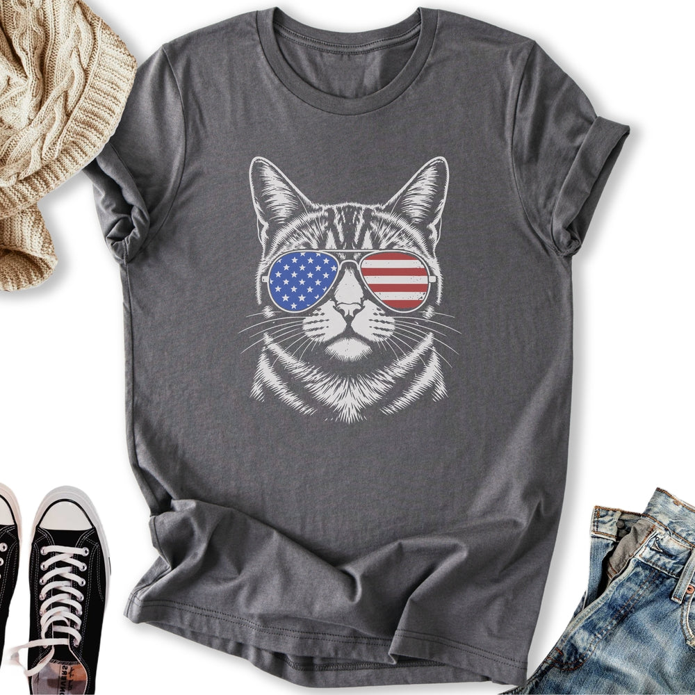 USA Aviator Cat - Adult & Kids T-Shirts, Sweatshirts & Hoodies apparel design preview 1