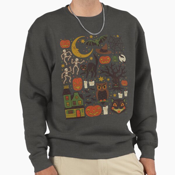 Vintage Halloween - Adult & Kids T-Shirts, Sweatshirts & Hoodies apparel design preview 1