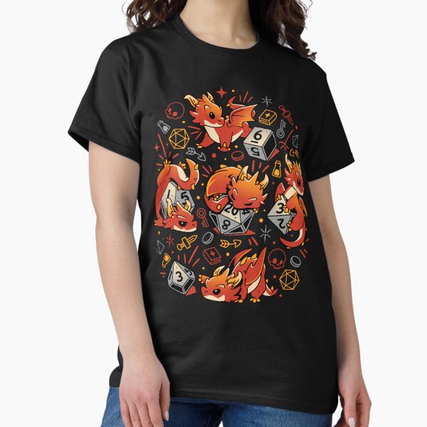Tiny Dragon Dice - Adult & Kids T-Shirts, Sweatshirts & Hoodies apparel design preview 1