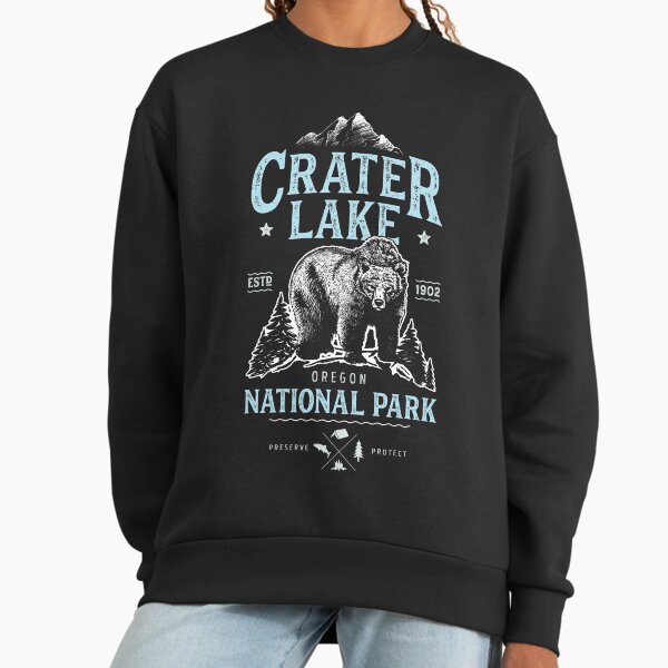 Crater Lake National Park Oregon Bear Vintage - Adult & Kids T-Shirts, Sweatshirts & Hoodies apparel design preview 1