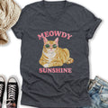 Meowdy Sunshine V-Neck - Adult & Kids T-Shirts, Sweatshirts & Hoodies apparel design preview 1