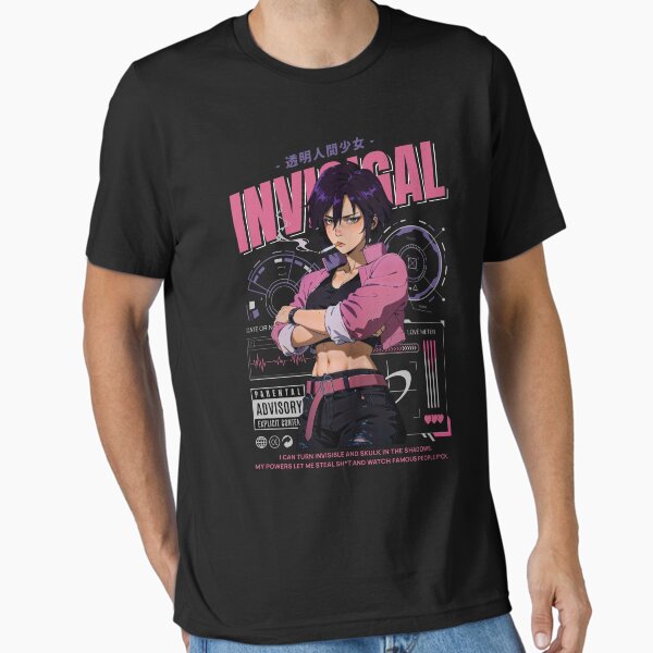 Invisigal Dispatch Techno Anime Art - Adult & Kids T-Shirts, Sweatshirts & Hoodies apparel design preview 1