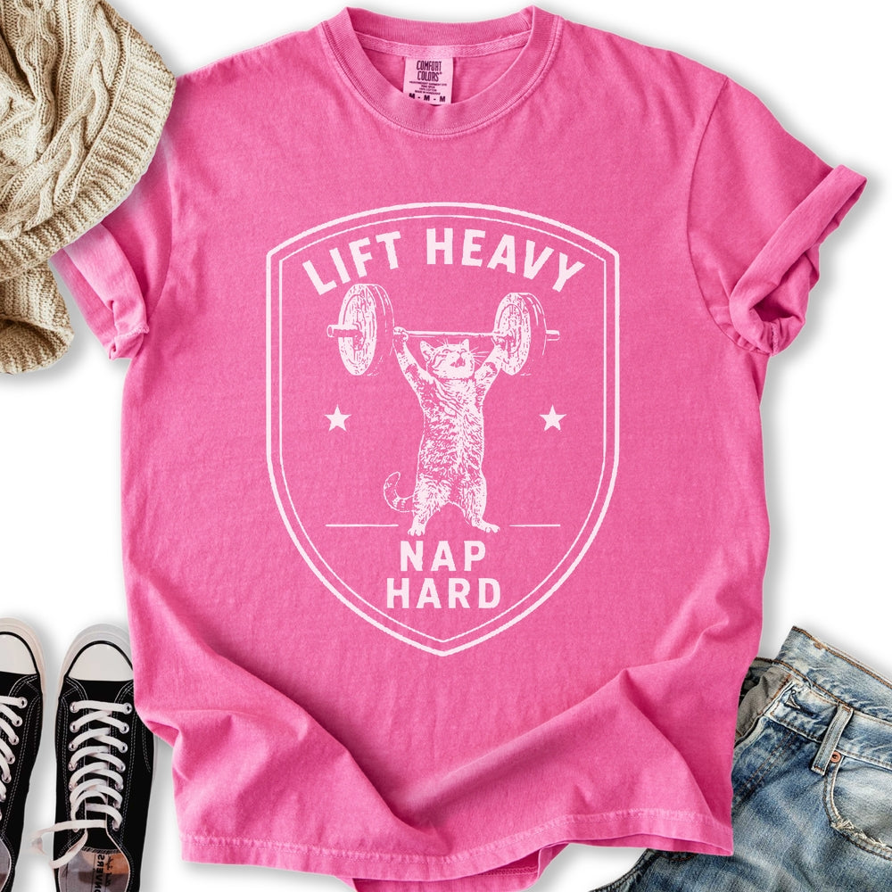 Lift Heavy Nap Hard - Adult & Kids T-Shirts, Sweatshirts & Hoodies apparel design preview 2
