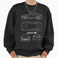 RX-8 Blueprint - Adult & Kids T-Shirts, Sweatshirts & Hoodies apparel design preview 1