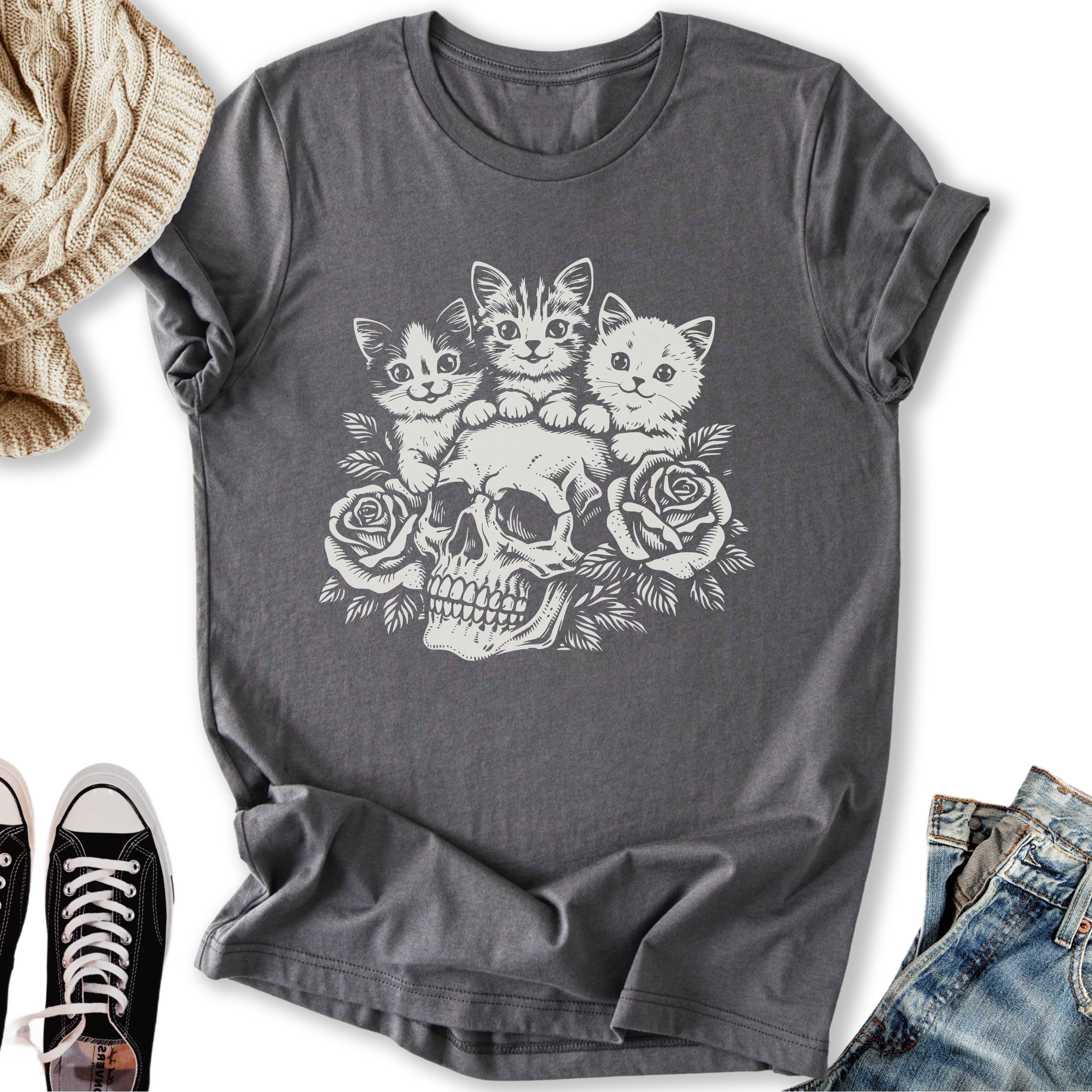 Goth Kittens - Adult & Kids T-Shirts, Sweatshirts & Hoodies apparel design preview 2