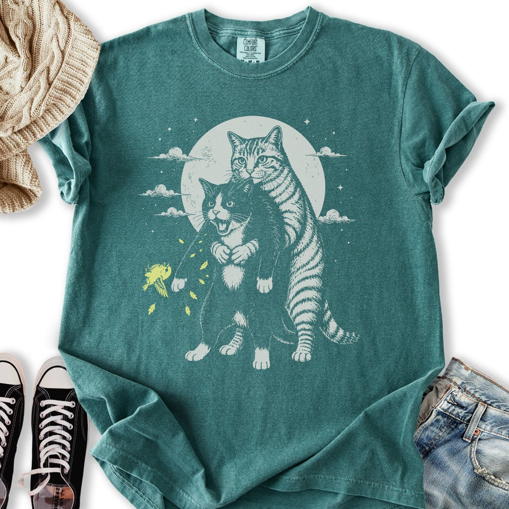 Naughty Cat - Adult & Kids T-Shirts, Sweatshirts & Hoodies apparel design preview 2