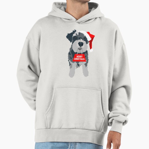 Christmas Miniature Schnauzer Santa Hat - Adult & Kids T-Shirts, Sweatshirts & Hoodies apparel design preview 1