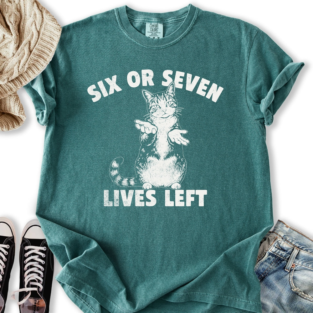 Six Or Seven Lives - Adult & Kids T-Shirts, Sweatshirts & Hoodies apparel design preview 2