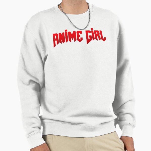 Anime Girl, Red Typography - Adult & Kids T-Shirts, Sweatshirts & Hoodies apparel design preview 1