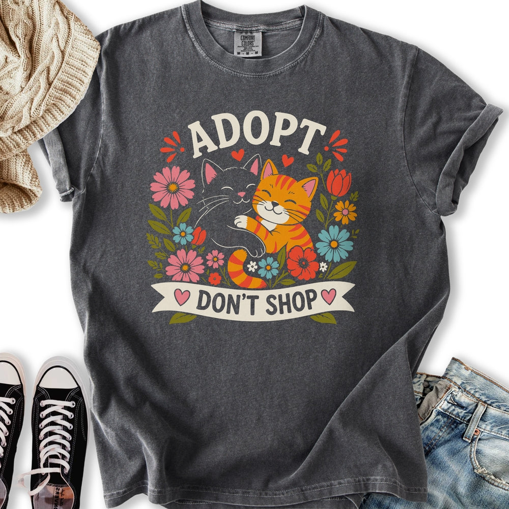 Adopt Cats - Adult & Kids T-Shirts, Sweatshirts & Hoodies apparel design preview 1