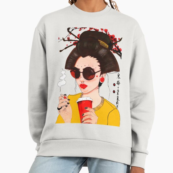 Vaporwave Japanese Geisha Urban Fashion Style - Adult & Kids T-Shirts, Sweatshirts & Hoodies apparel design preview 1
