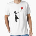 Banksy Girl with Balloon - Adult & Kids T-Shirts, Sweatshirts & Hoodies apparel design preview 1