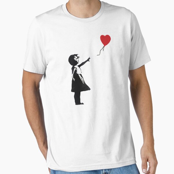 Banksy Girl with Balloon - Adult & Kids T-Shirts, Sweatshirts & Hoodies apparel design preview 1