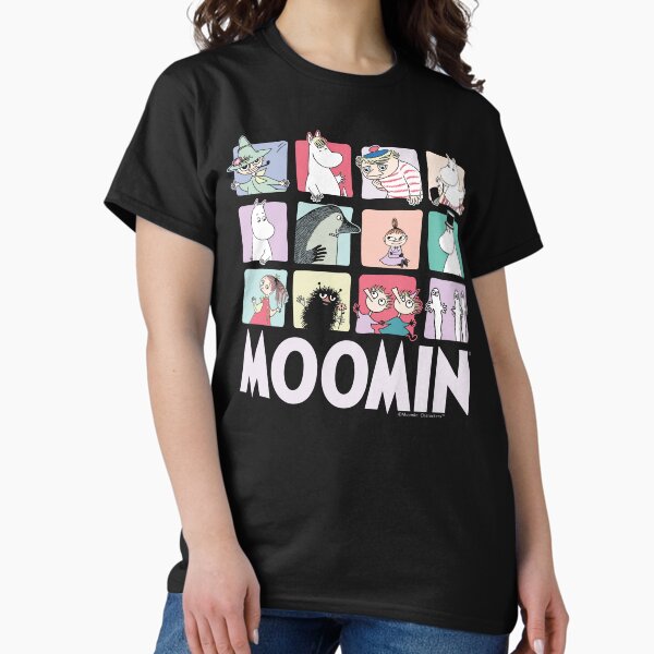 Moomin Group Character Blocks Dark - Adult & Kids T-Shirts, Sweatshirts & Hoodies apparel design preview 1