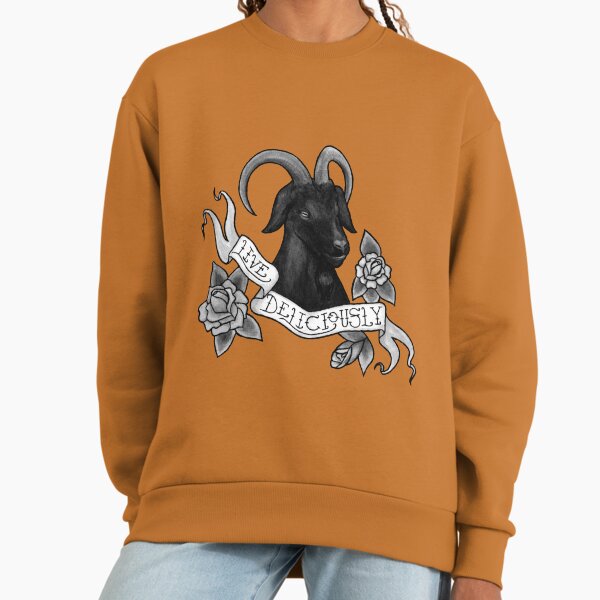 Live Deliciously Black Phillip - Adult & Kids T-Shirts, Sweatshirts & Hoodies apparel design preview 1