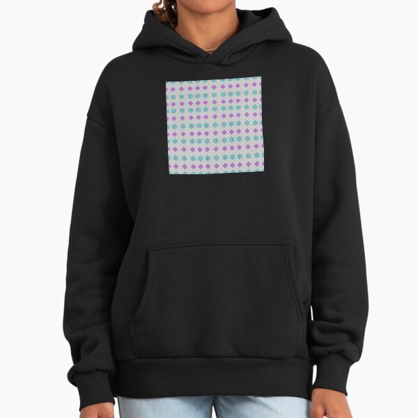 Turquoise Flowers and Magenta Diamonds on Light Grey - Adult & Kids T-Shirts, Sweatshirts & Hoodies apparel design preview 1