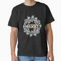 Merry Christmas Retro College Holiday Lettering - Adult & Kids T-Shirts, Sweatshirts & Hoodies apparel design preview 1
