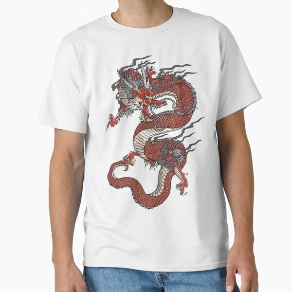 Japanese red dragon design - Adult & Kids T-Shirts, Sweatshirts & Hoodies apparel design preview 1