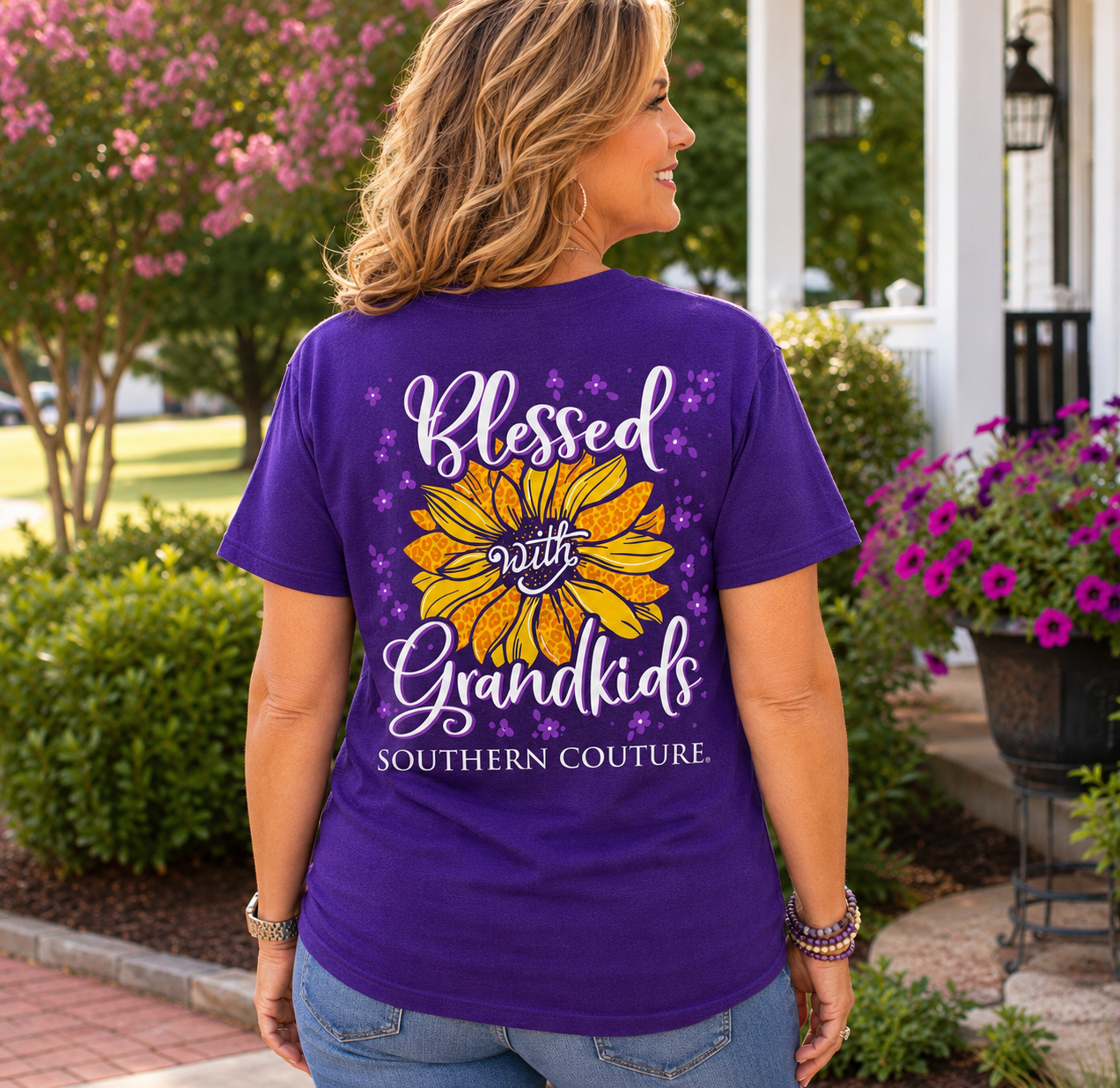 Southern Couture Classic Blessed With Grandkids - Adult & Kids T-Shirts, Sweatshirts & Hoodies apparel design preview 1