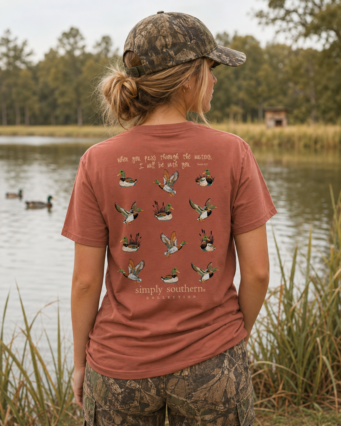 Simply Southern Mallard Ducks Rust - Adult & Kids T-Shirts, Sweatshirts & Hoodies apparel design preview 1