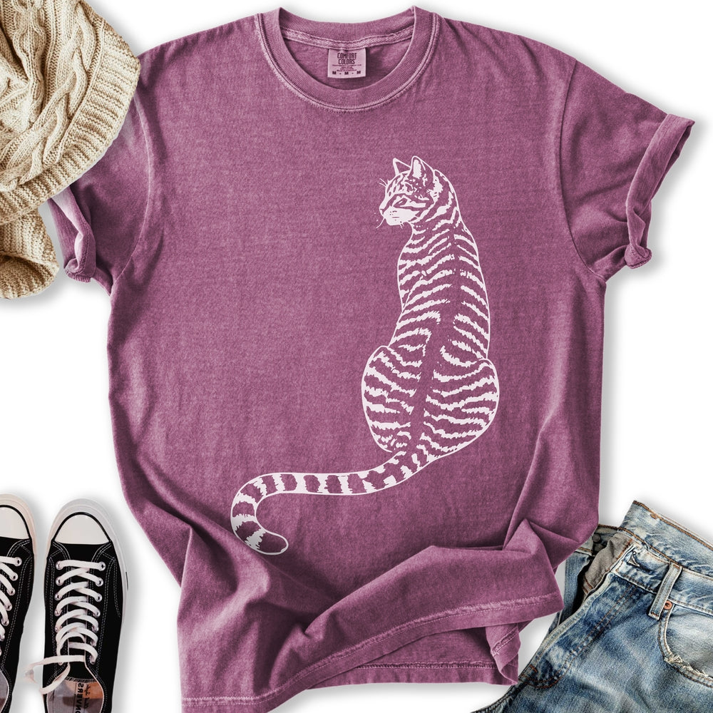 Minimal Tabby Cat - Adult & Kids T-Shirts, Sweatshirts & Hoodies apparel design preview 1