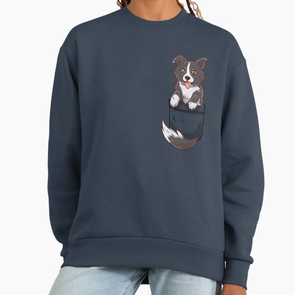 Pocket Cute Border Collie Dog - Adult & Kids T-Shirts, Sweatshirts & Hoodies apparel design preview 1
