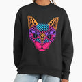 Black Neon Cat - Adult & Kids T-Shirts, Sweatshirts & Hoodies apparel design preview 1