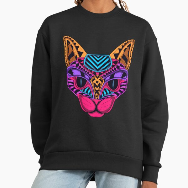 Black Neon Cat - Adult & Kids T-Shirts, Sweatshirts & Hoodies apparel design preview 1