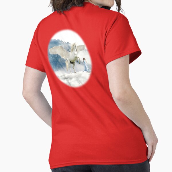 Unicorn Pegasus and Fairy Princess Mountain Snowy - Adult & Kids T-Shirts, Sweatshirts & Hoodies apparel design preview 1