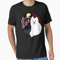 Happy Spitz Dog Sakura Japanese Kirie Paper Cutting - Adult & Kids T-Shirts, Sweatshirts & Hoodies apparel design preview 1
