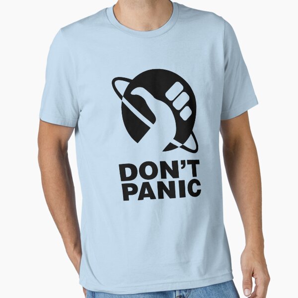 Don't Panic Hitchhikers Guide - Adult & Kids T-Shirts, Sweatshirts & Hoodies apparel design preview 1