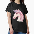 Watercolor Pink Unicorns - Adult & Kids T-Shirts, Sweatshirts & Hoodies apparel design preview 1